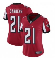 Womens Nike Atlanta Falcons 21 Deion Sanders Elite Red Team Color NFL Jersey