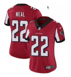 Womens Nike Atlanta Falcons 22 Keanu Neal Red Team Color Vapor Untouchable Limited Player NFL Jersey