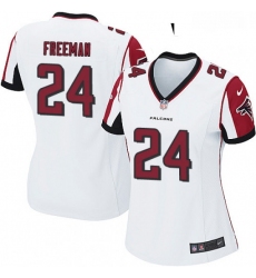 Womens Nike Atlanta Falcons 24 Devonta Freeman Game White NFL Jersey