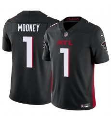 Youth Atlanta Falcons 1 Darnell Mooney Black 2024 F U S E  Vapor Untouchable Limited Stitched Football Jersey