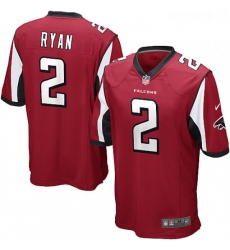 Youth Nike Atlanta Falcons 2 Matt Ryan Game Red Team Color NFL Jersey