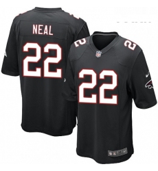 Youth Nike Atlanta Falcons 22 Keanu Neal Game Black Alternate NFL Jersey