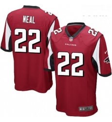 Youth Nike Atlanta Falcons 22 Keanu Neal Game Red Team Color NFL Jersey