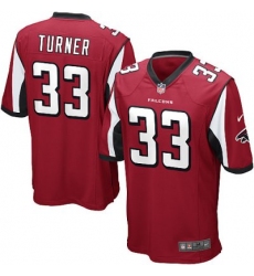 Youth Nike Atlanta Falcons 33# Michael Turner Game Red Color Jersey
