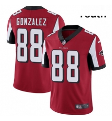 Youth Nike Atlanta Falcons 88 Tony Gonzalez Red Team Color Vapor Untouchable Limited Player NFL Jersey