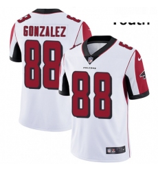 Youth Nike Atlanta Falcons 88 Tony Gonzalez White Vapor Untouchable Limited Player NFL Jersey