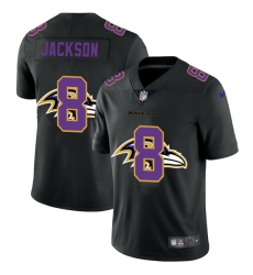 Baltimore Ravens 8 Lamar Jackson Men Nike Team Logo Dual Overlap Limited NFL Jersey Black