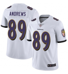 Baltimore Ravens 89 Mark Andrews Limited Mens White Football Vapor Untouchable Jersey
