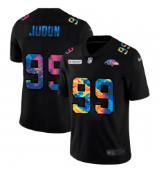 Baltimore Ravens 99 Matthew Judon Men Nike Multi Color Black 2020 NFL Crucial Catch Vapor Untouchable Limited Jersey