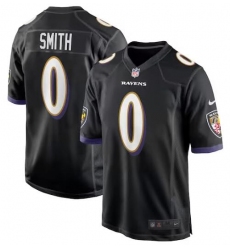 Men Baltimore Ravens #0 Roquan Smith Black Vapor Untouchable Limited Stitched Jersey