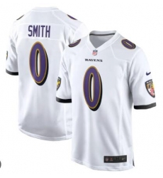 Men Baltimore Ravens #0 Roquan Smith White Vapor Untouchable Limited Stitched Jersey