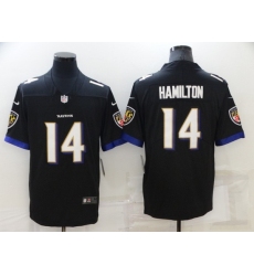 Men Baltimore Ravens 14 Kyle Hamilton Black Vapor Untouchable Limited Stitched jersey