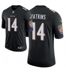 Men Baltimore Ravens 14 Sammy Watkins Black Vapor Limited Jersey