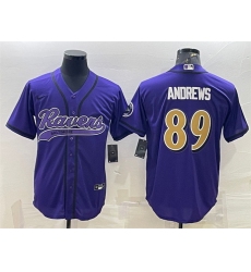 Men Baltimore Ravens 89 Mark Andrews Purple Color Rush Limited Jersey