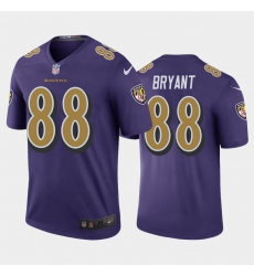 Men Baltimore Ravens Dez Bryant Purple Gold Rush Jersey