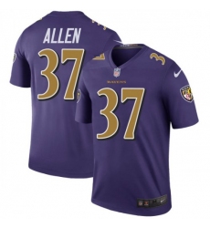 Men Nike Javorius Allen Baltimore Ravens Legend Purple Color Rush Jersey