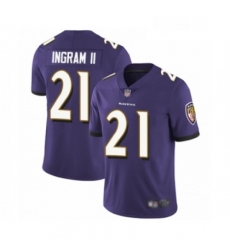 Mens Baltimore Ravens 21 Mark Ingram II Purple Team Color Vapor Untouchable Limited Player Football Jersey
