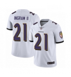 Mens Baltimore Ravens 21 Mark Ingram II White Vapor Untouchable Limited Player Football Jersey