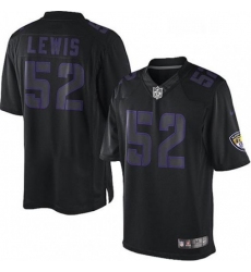 Mens Nike Baltimore Ravens 52 Ray Lewis Limited Black Impact NFL Jersey
