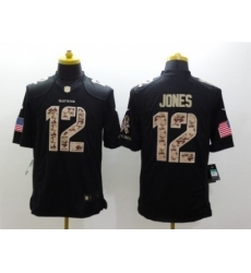 Nike Baltimore Ravens 12 Jacoby Jones Black Limited Salute to Service NFL Jersey