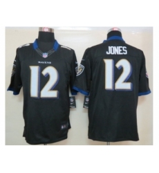 Nike Baltimore Ravens 12 Jacoby Jones black Limited NFL Jersey