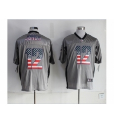 Nike Baltimore Ravens 12 Jacoby Jones grey Elite USA Flag Fashion NFL Jersey