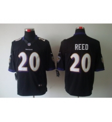 Nike Baltimore Ravens 20 Ed Reed Black Limited NFL Jersey