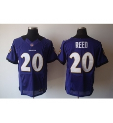 Nike Baltimore Ravens 20 Ed Reed Purple Elite NFL Jersey
