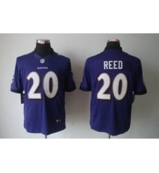 Nike Baltimore Ravens 20 Ed Reed Purple Limited NFL Jersey
