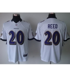 Nike Baltimore Ravens 20 Ed Reed White Limited NFL Jersey