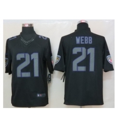Nike Baltimore Ravens 21 Lardarius Webb Black Limited Impact NFL Jersey