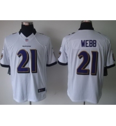Nike Baltimore Ravens 21 Lardarius Webb White Limited NFL Jersey