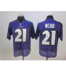 Nike Baltimore Ravens 21 Lardarius Webb purple Elite NFL Jersey