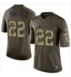 Nike Baltimore Ravens #22 Jimmy Smith Green Men 27s Stitched NFL Limited Salute to Service Jersey