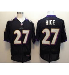 Nike Baltimore Ravens 27 Ray Rice Nike Elite Black NFL Jersey