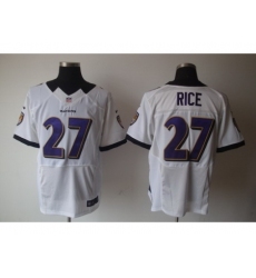 Nike Baltimore Ravens 27 Ray Rice Nike Elite White NFL Jersey
