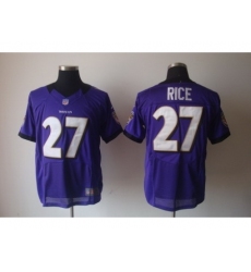 Nike Baltimore Ravens 27 Ray Rice Purple Nike Elite NFL Jersey