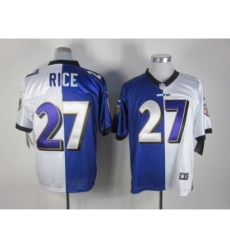 Nike Baltimore Ravens 27 Ray Rice Purple-White Elite Split NFL Jersey