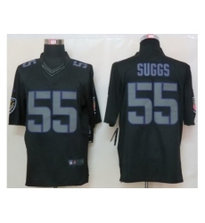Nike Baltimore Ravens 55 Terrell Suggs Black Limited Impact NFL Jersey
