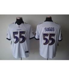Nike Baltimore Ravens 55 Terrell Suggs White Limited NFL Jersey