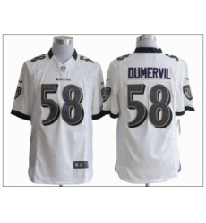 Nike Baltimore Ravens 58 Elvis Dumervil white Limited NFL Jersey