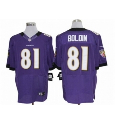 Nike Baltimore Ravens 81 Anquan Boldin Purple Elite NFL Jersey
