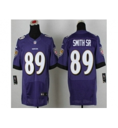 Nike Baltimore Ravens 89 Steve Smith Sr Purple Elite NFL Jersey