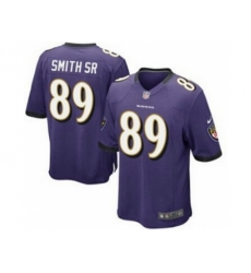 Nike Baltimore Ravens 89 Steve Smith Sr Purple Game NFL Jersey