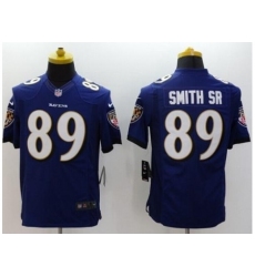 Nike Baltimore Ravens 89 Steve Smith Sr Purple Limited NFL Jersey