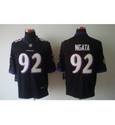 Nike Baltimore Ravens 92 Haloti Ngata Black Limited NFL Jersey
