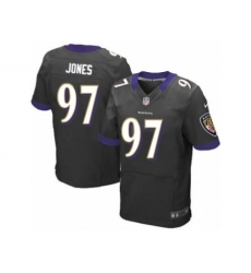 Nike Baltimore Ravens 97 Arthur Jone Black Elite NFL Jersey