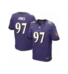 Nike Baltimore Ravens 97 Arthur Jone Purple Elite NFL Jersey