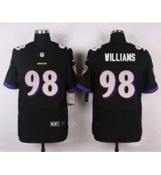 Nike Baltimore Ravens #98 Brandon Williams Black Alternate Mens Stitched NFL New Elite Jersey