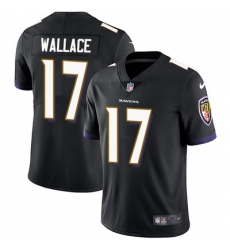 Nike Ravens #17 Mike Wallace Black Alternate Mens Stitched NFL Vapor Untouchable Limited Jersey